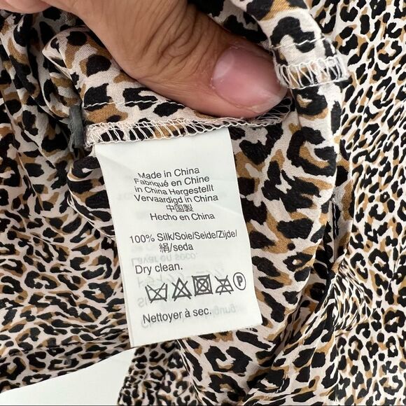 J. Crew animal print blouse 4 - Picture 7 of 8